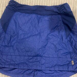 Mountain Hardware Blue Insulated Quilted Mini Skirt Medium